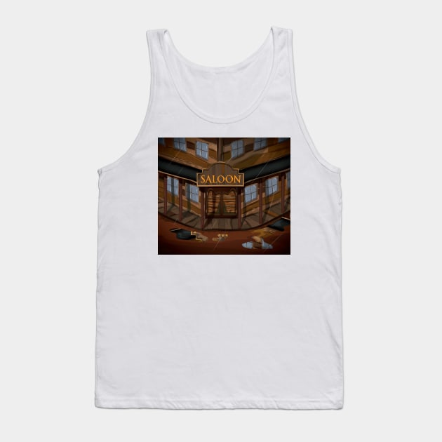 Wild West Saloon Tank Top by nickemporium1